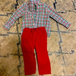 Vineyard Vines and Childrens Place boys Christmas outfit 18 to 24 months